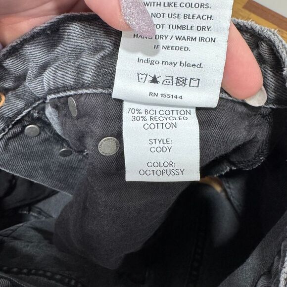 Boyish‎ Womens Cody Shorts 26 Faded Gray Cutoff Jeans Denim Octopussy - Picture 6 of 7